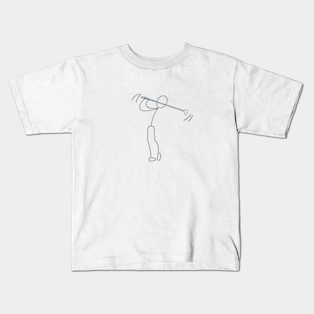 Golf doodle Kids T-Shirt by pepques